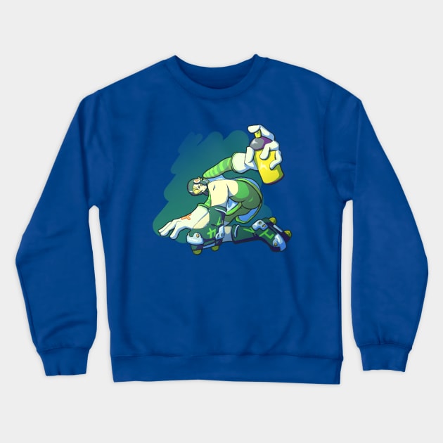 Jet Set Radio Gum - Test Crewneck Sweatshirt by Drit's Trash Bazaar